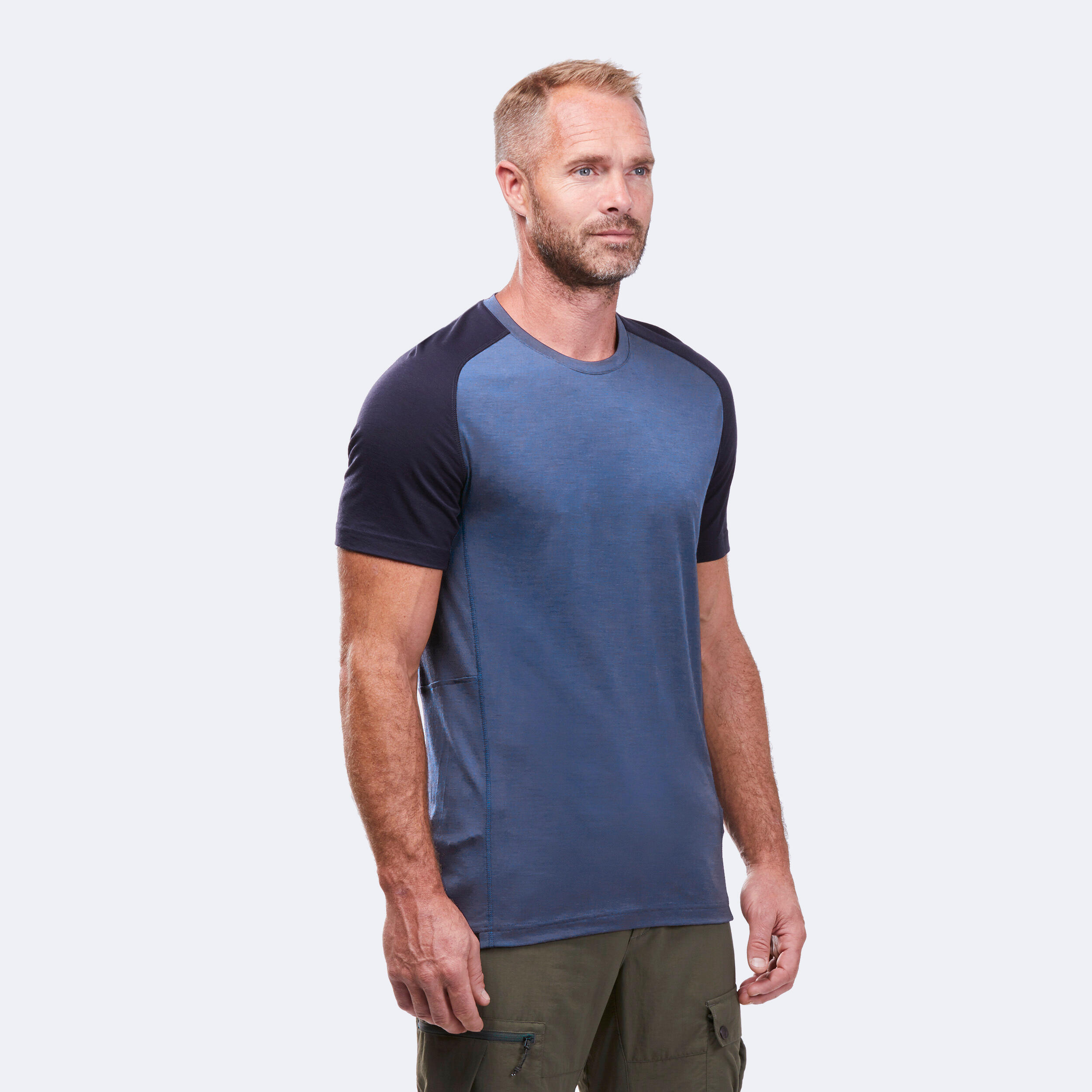 Camiseta lana 2025 merino decathlon hombre