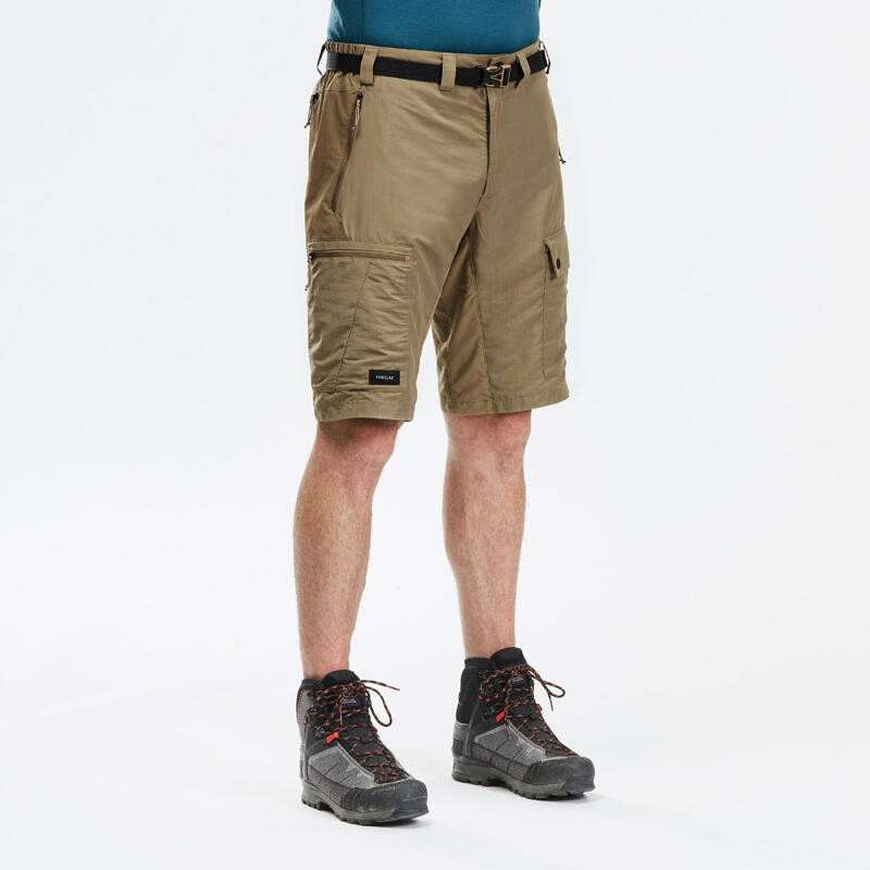 Erkek Outdoor Trekking Şort - Kahverengi - MT500