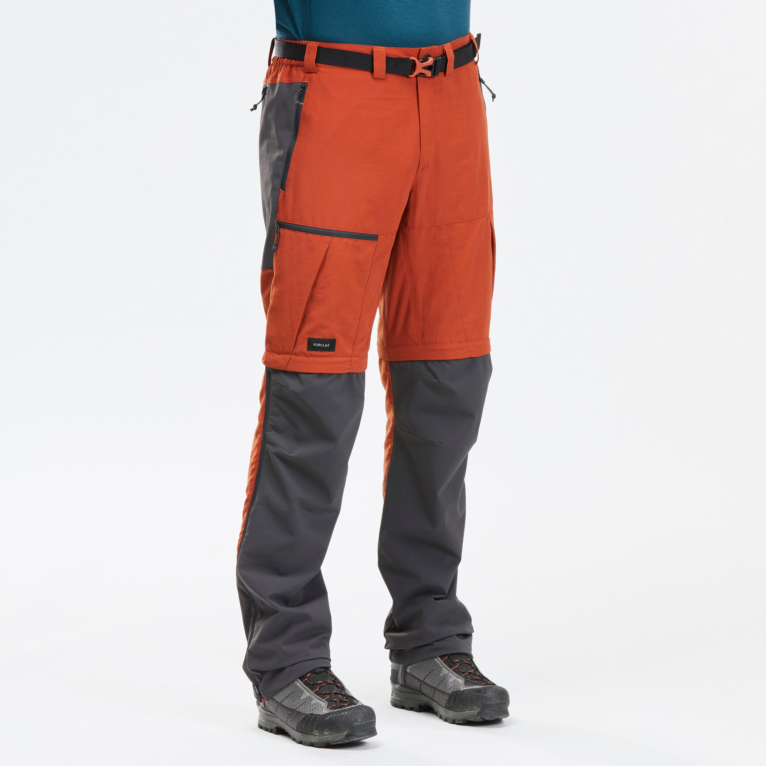 Mens Mountain Trekking Durable 2in1 ZipOff Trousers MT500