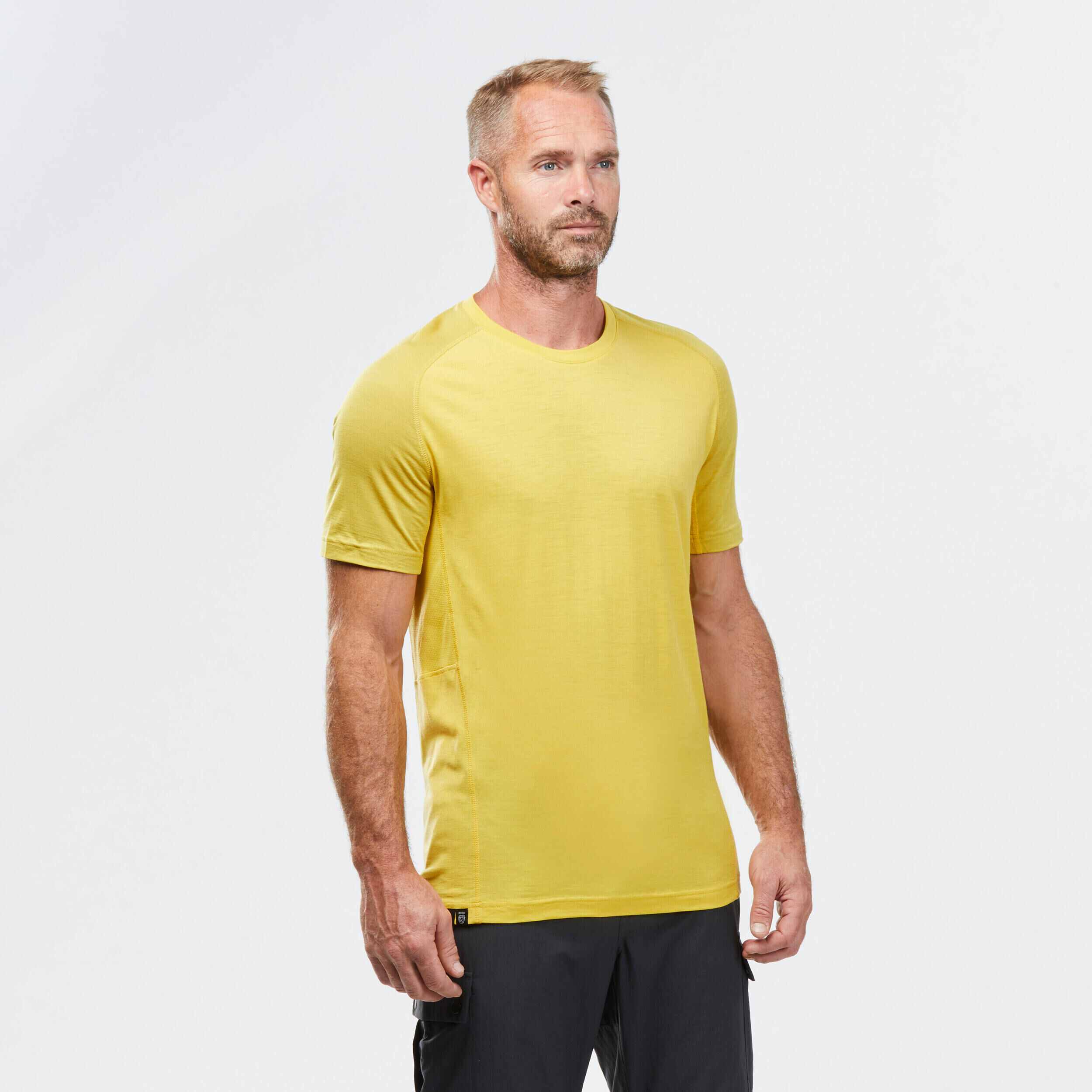 FORCLAZ Men's Short-sleeved Merino Wool Trekking T-shirt  - MT500