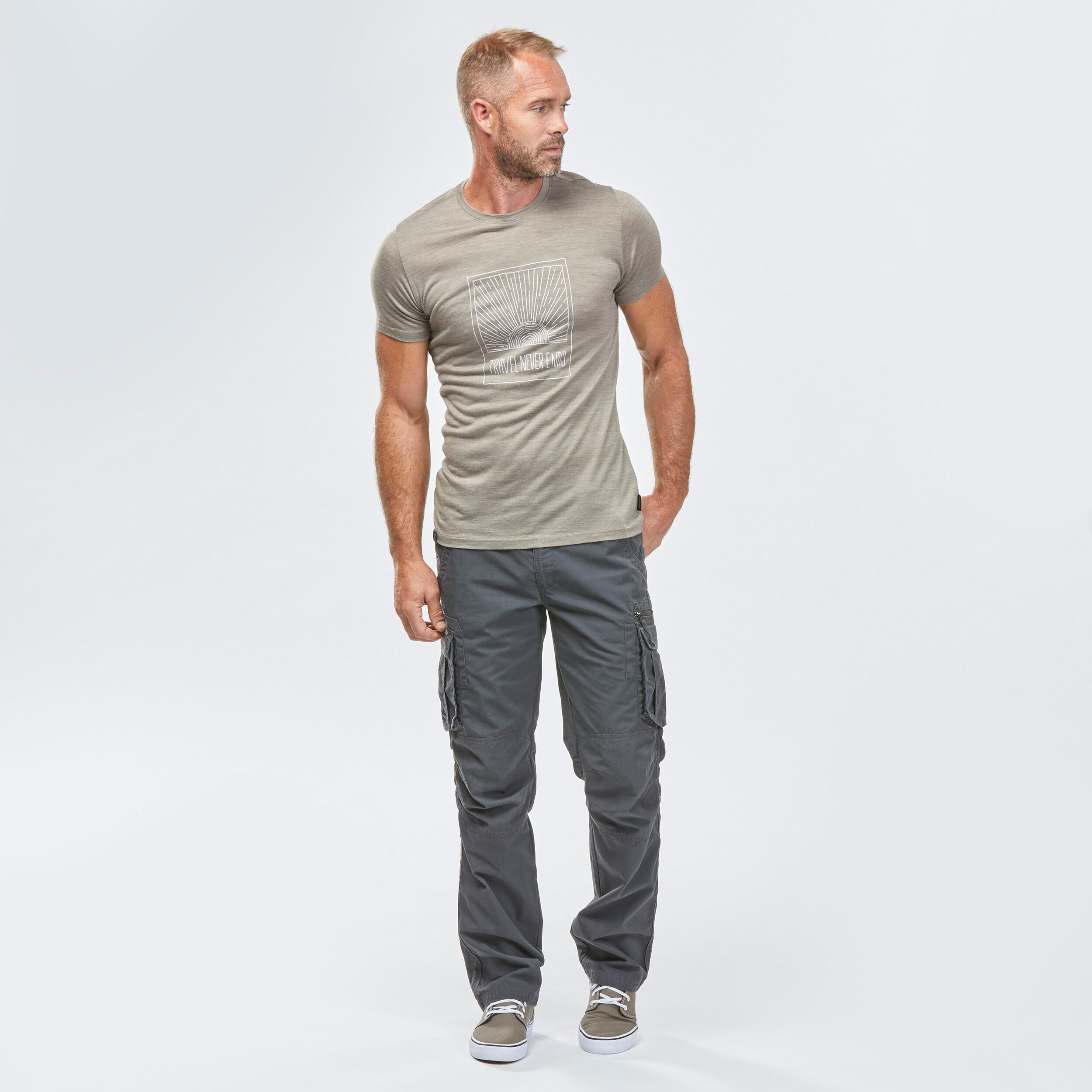 Travel Trekking Merino Wool T-Shirt 