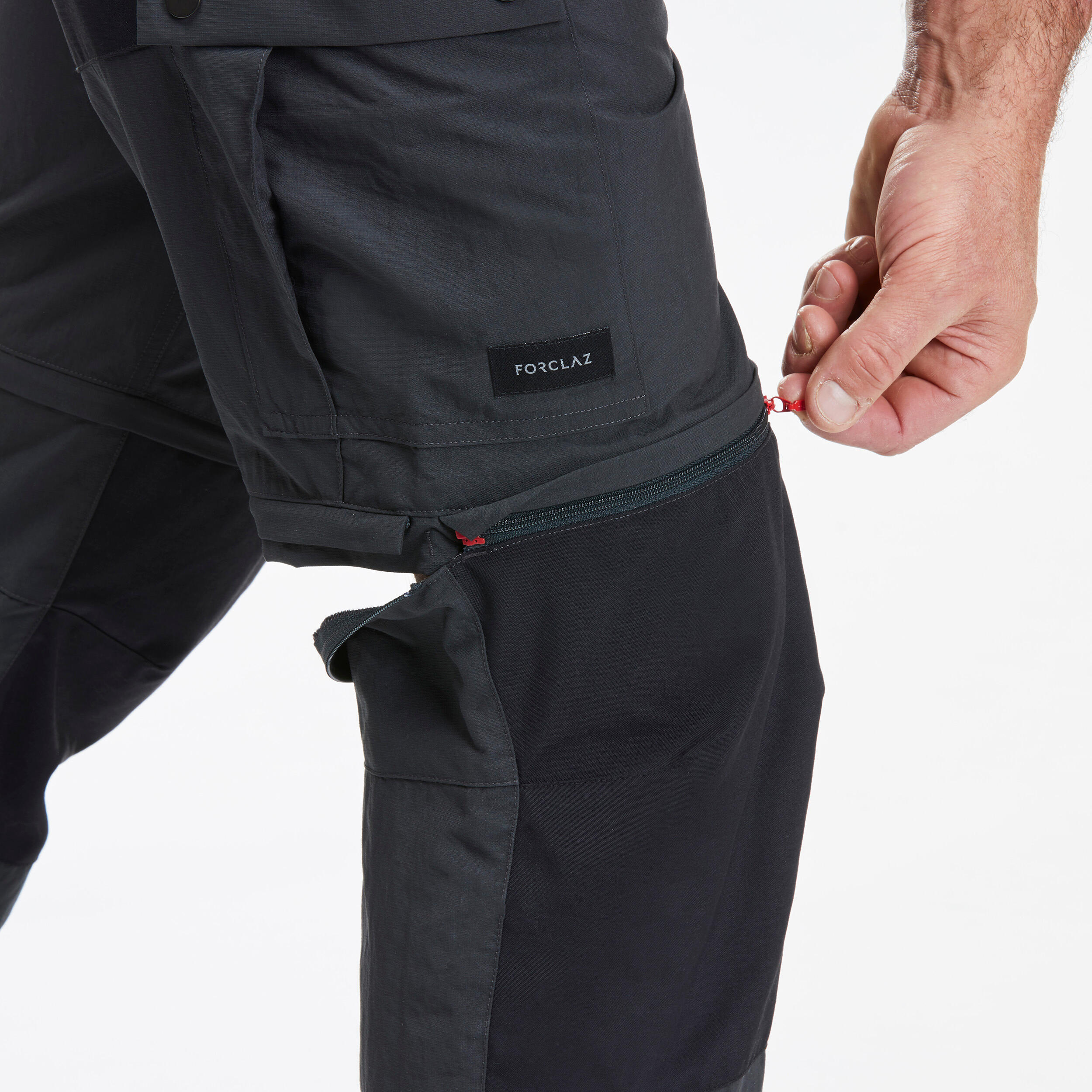 Pantalon de randonnée convertible homme – MT 100 gris - FORCLAZ