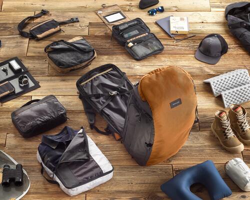 backpack preparation trip around the world 