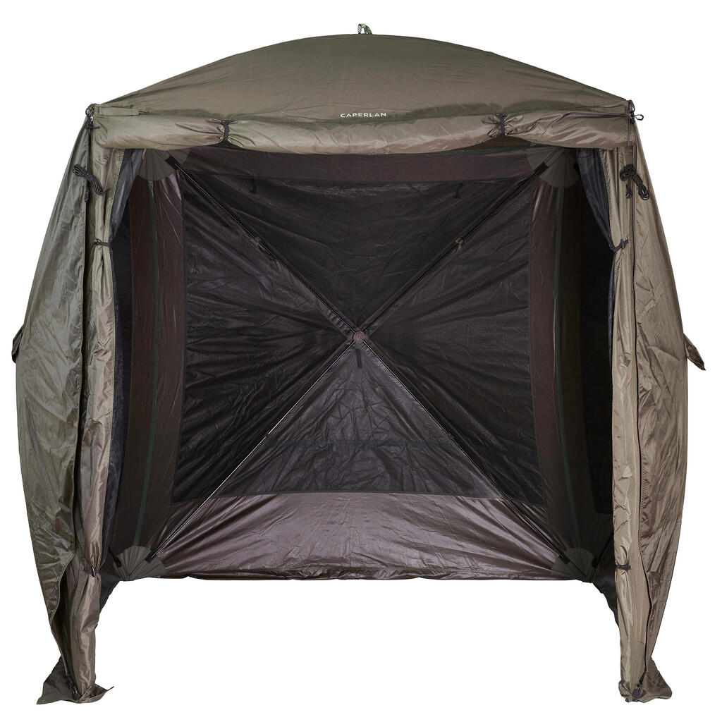 Karpu makšķerēšanai paredzēta telts 