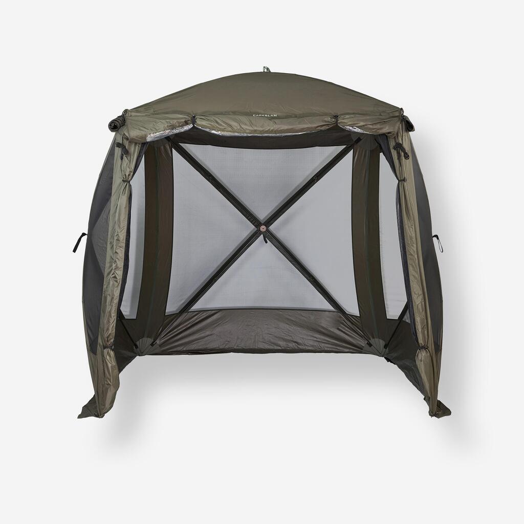 Karpu makšķerēšanai paredzēta telts 