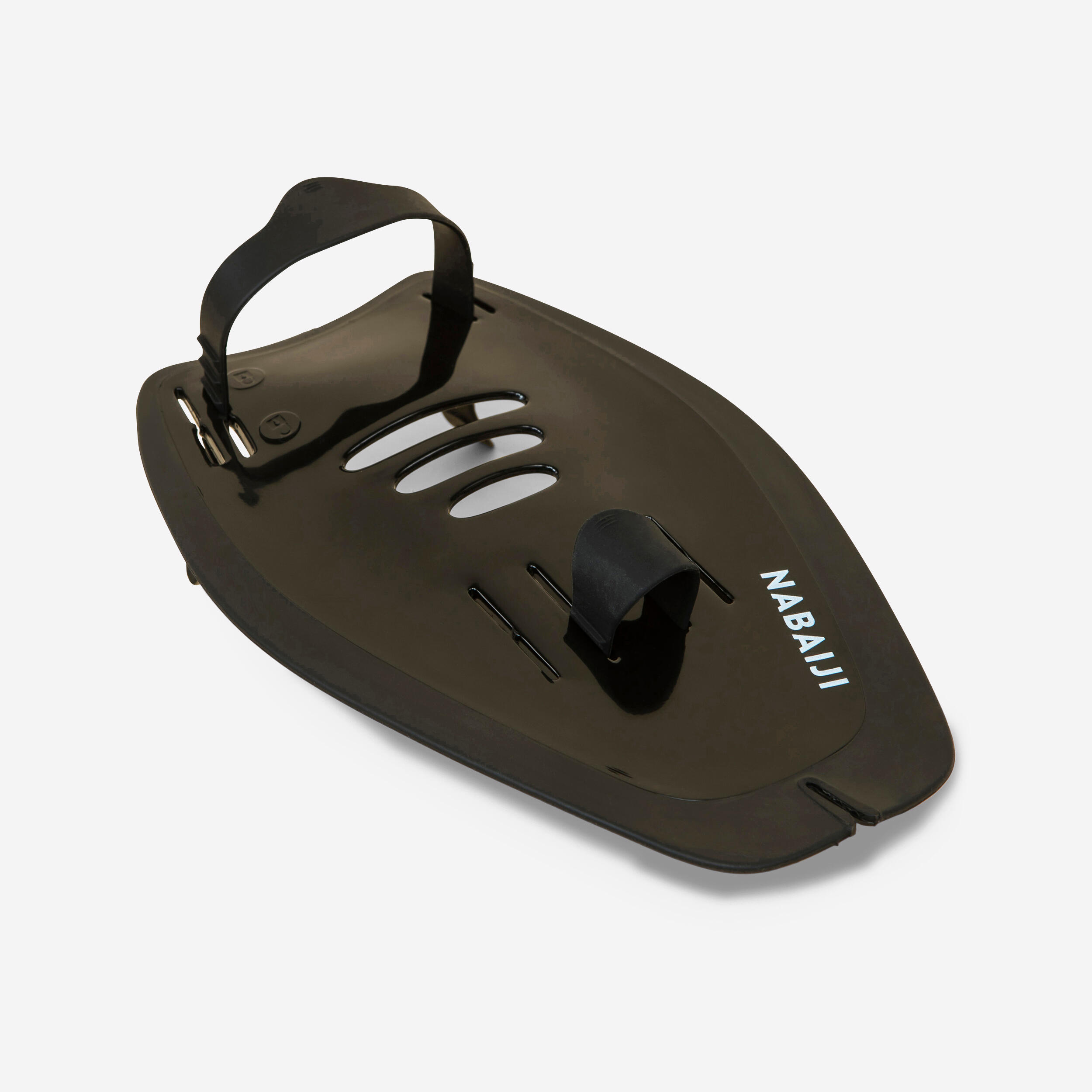 Swimming paddles 500 Size M Black 1/5