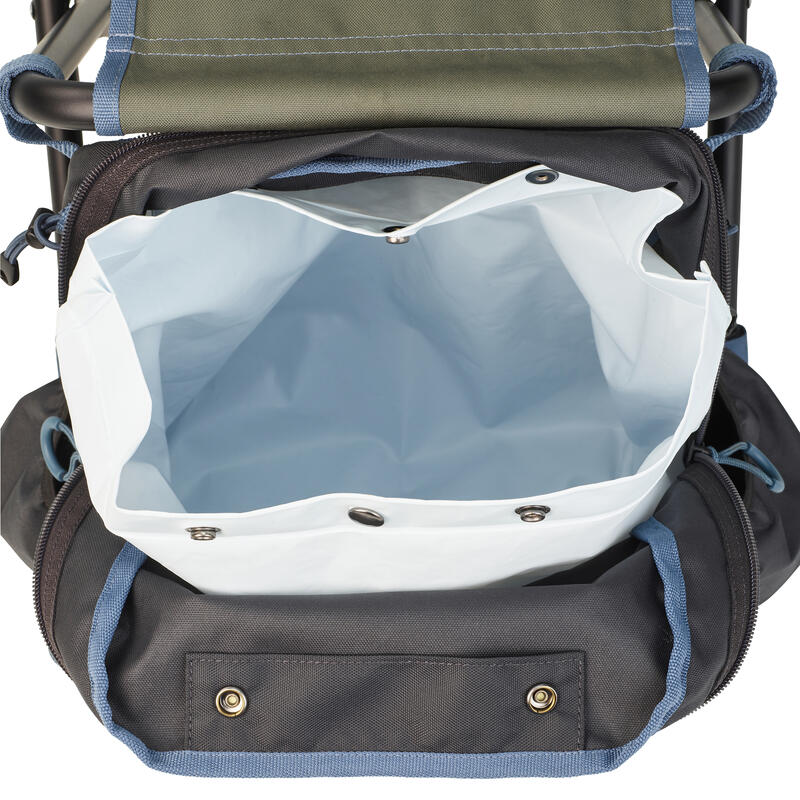 Stołek wędkarski z plecakiem składany Caperlan Essenseat 100 Travel