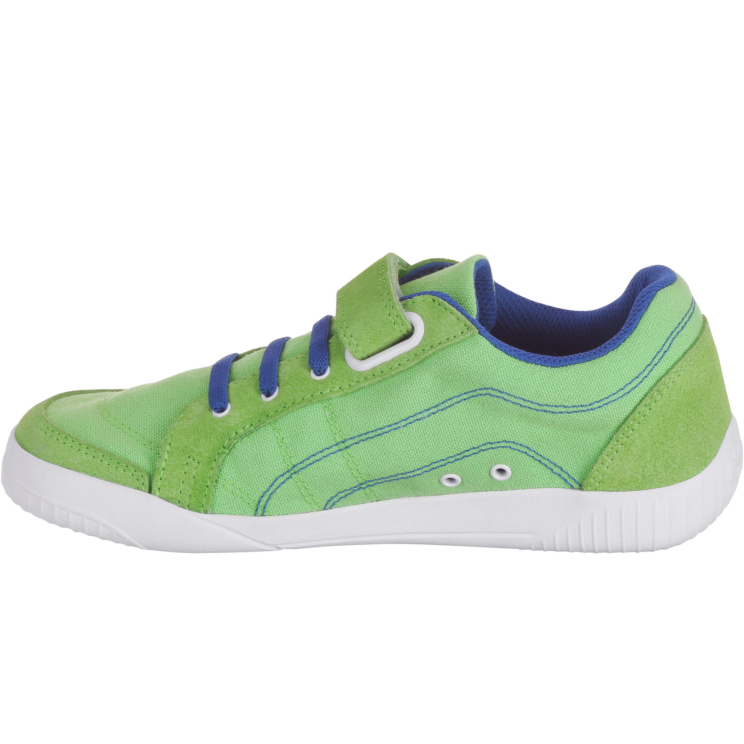 Jarry Canvas children's walking shoes green/navy 3/16