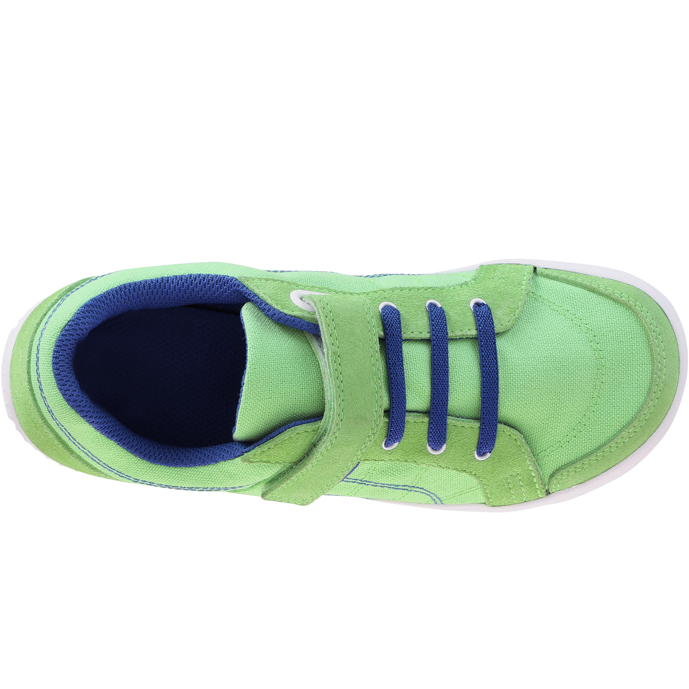 Jarry Canvas children's walking shoes green/navy 7/16