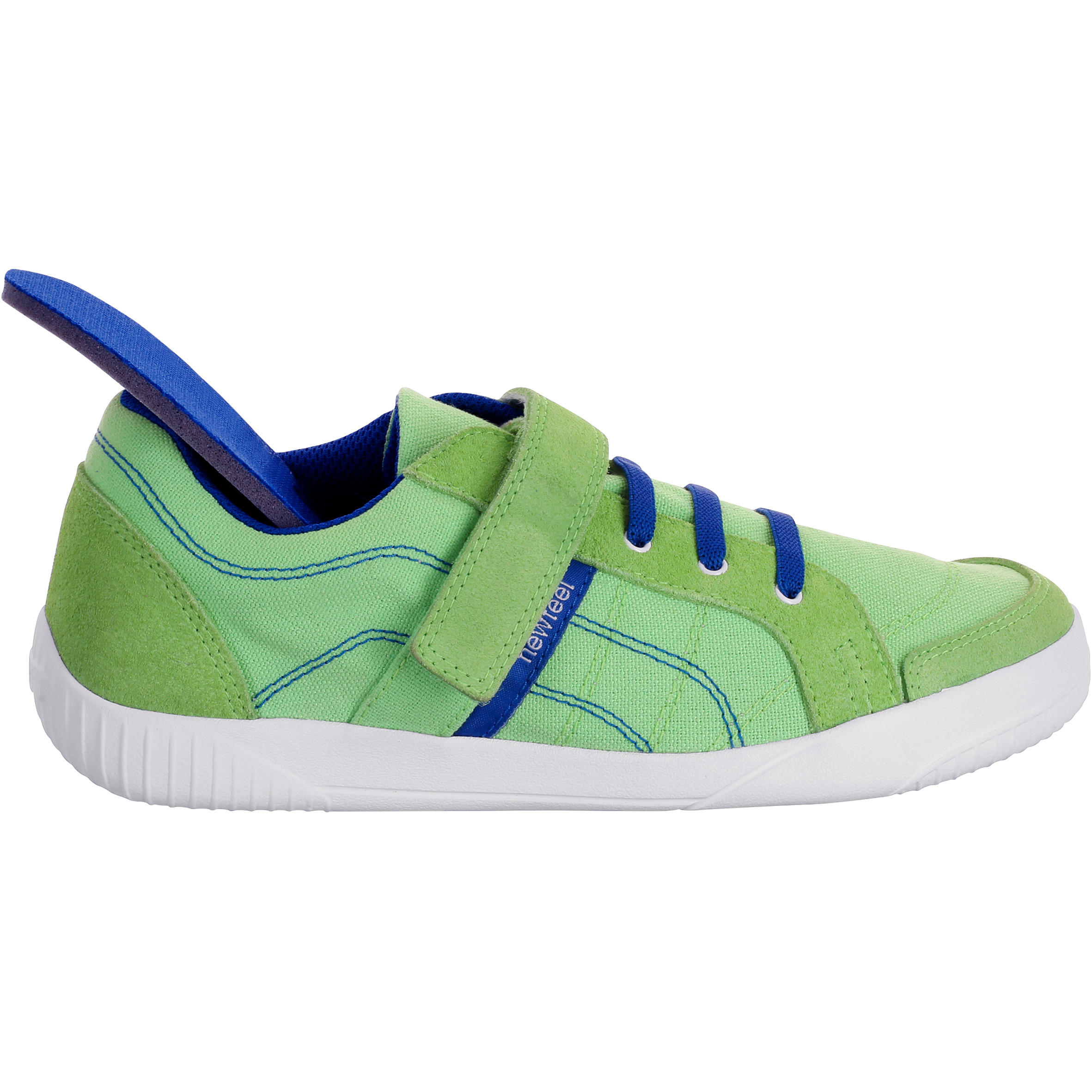 Jarry Canvas children's walking shoes green/navy 14/16
