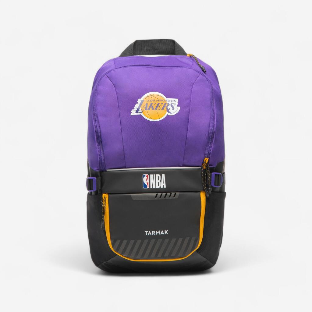 Mochila de basquetbol 25L Los Angeles Lakers - NBA 500 violeta