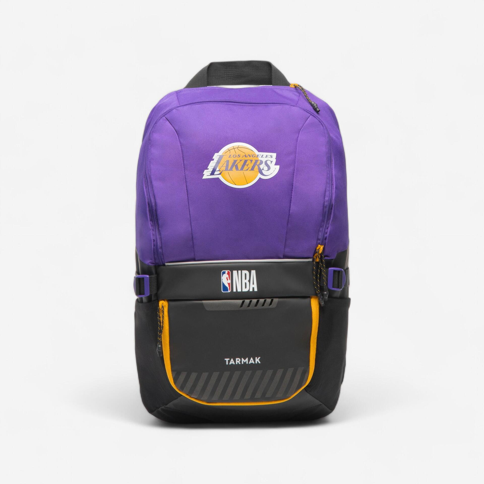 25L Basketball Backpack NBA 500 Purple/Los Angeles Lakers