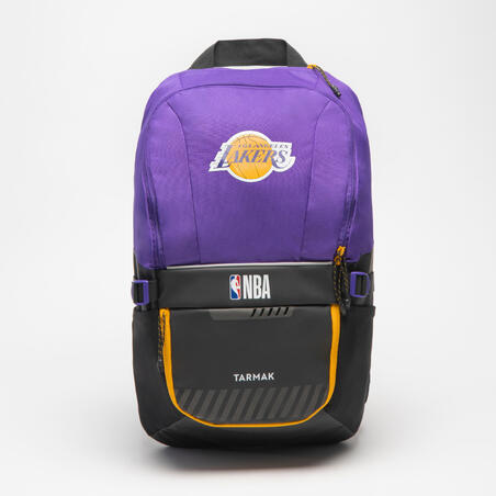 25L Basketball Backpack NBA 500 - Purple/Los Angeles Lakers