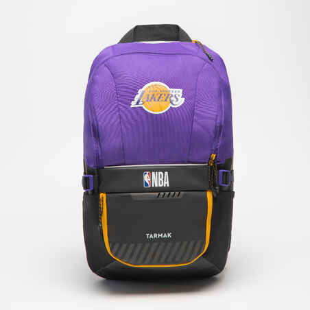 Mochila de basquetbol 25L Los Angeles Lakers - NBA 500 violeta