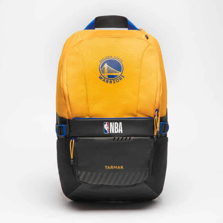 25L Basketball Backpack NBA 500 - Yellow/Golden State Warriors
