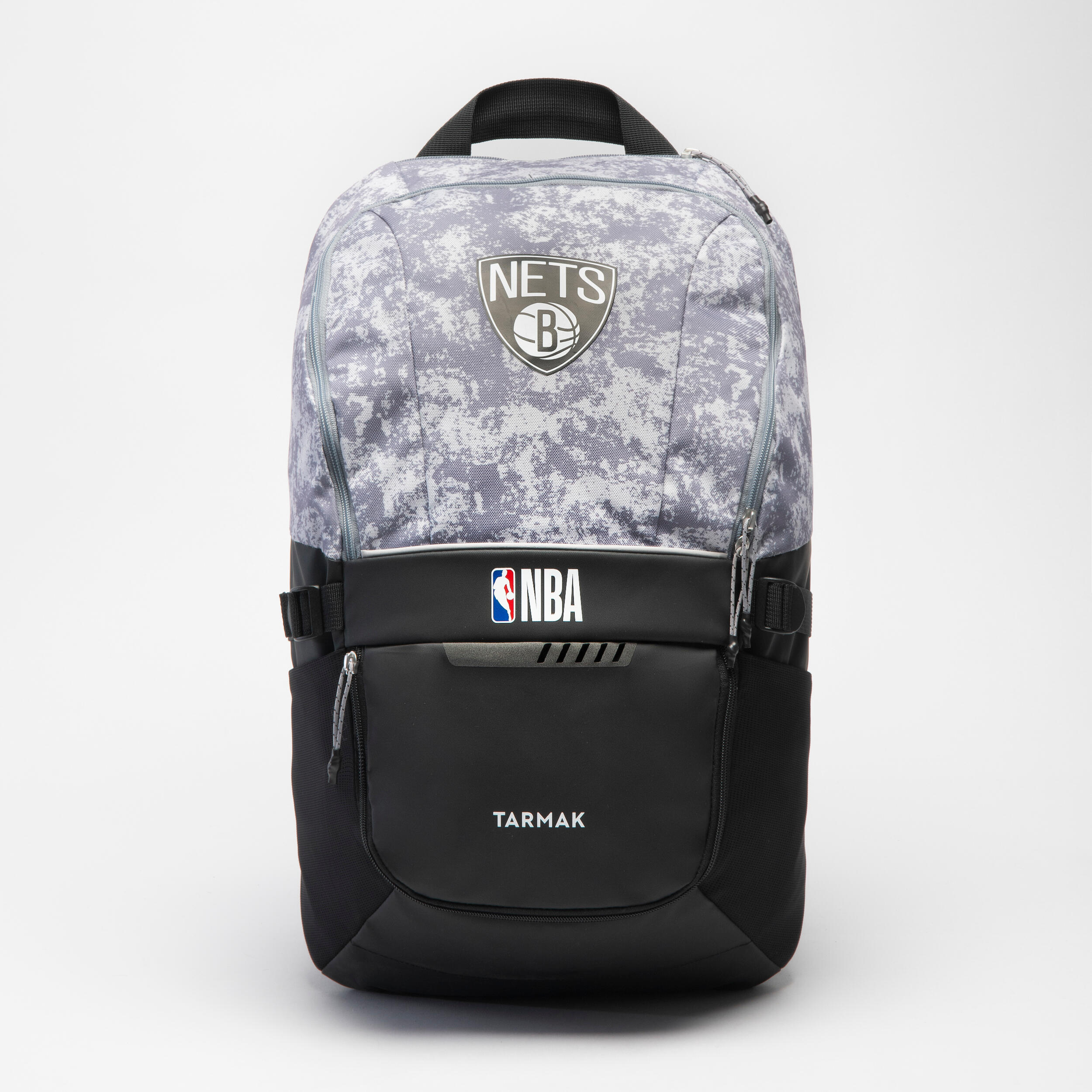 Basketball Backpack 25 L NBA 500 Grey Brooklyn Nets