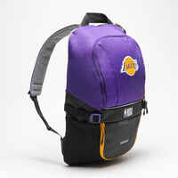 Rucksack 25L Tarmak NBA Lakers violett