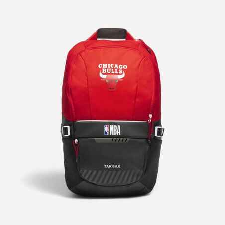 Maleta Chicago Bulls de baloncesto de 25 L Tarmak NBA500 rojo