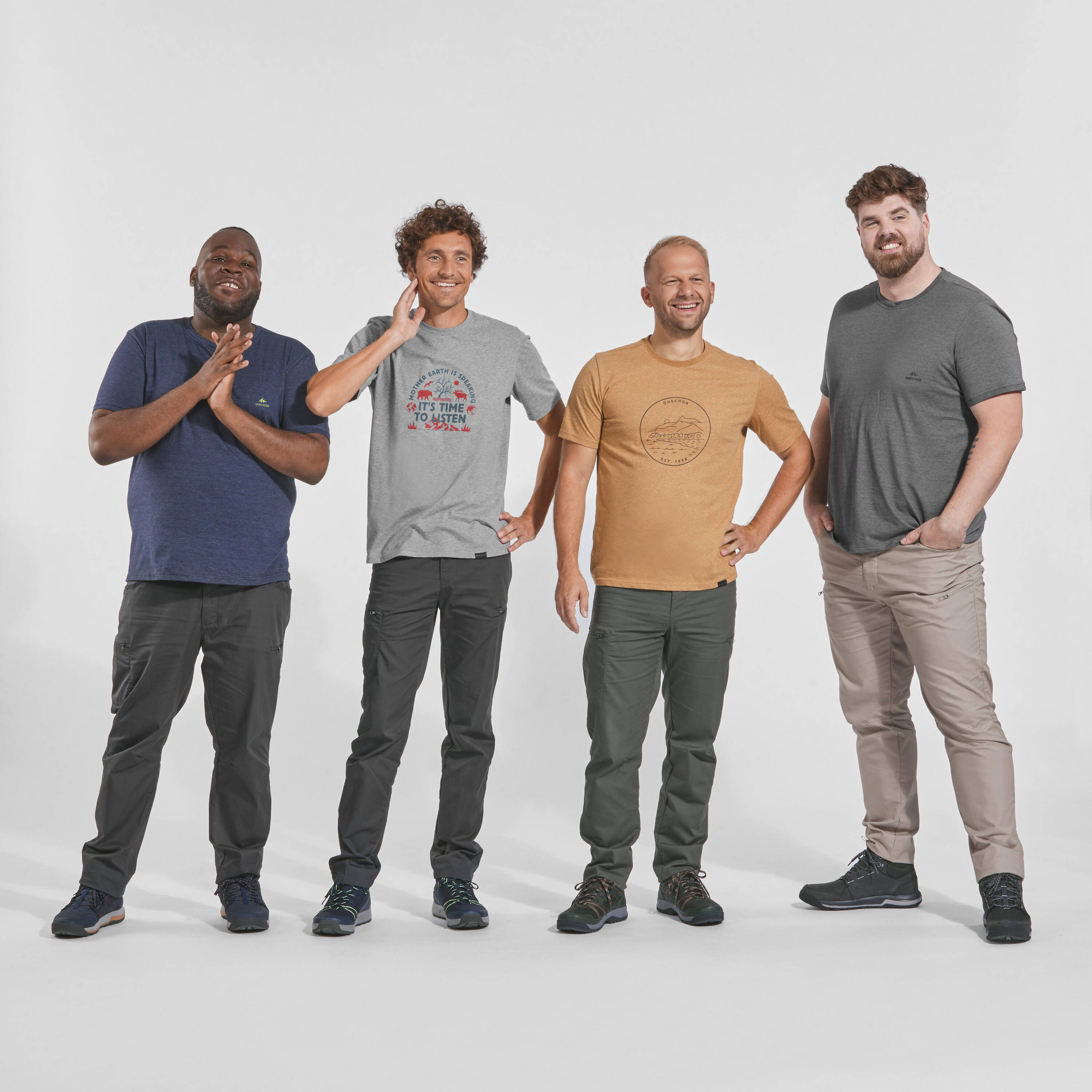 Men Light Cargo Pant Dark Olive - NH500 -  3