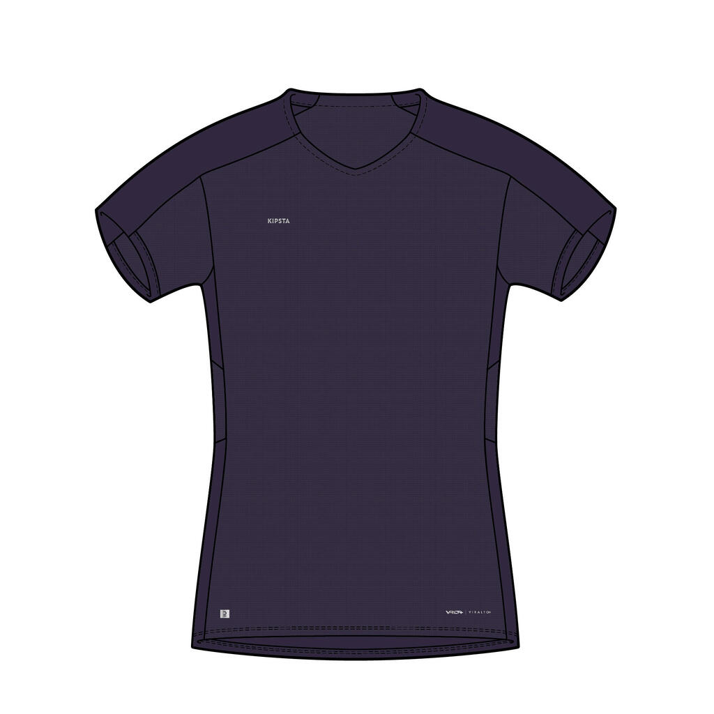 Fussballtrikot VRO+ Damen schwarz/grün