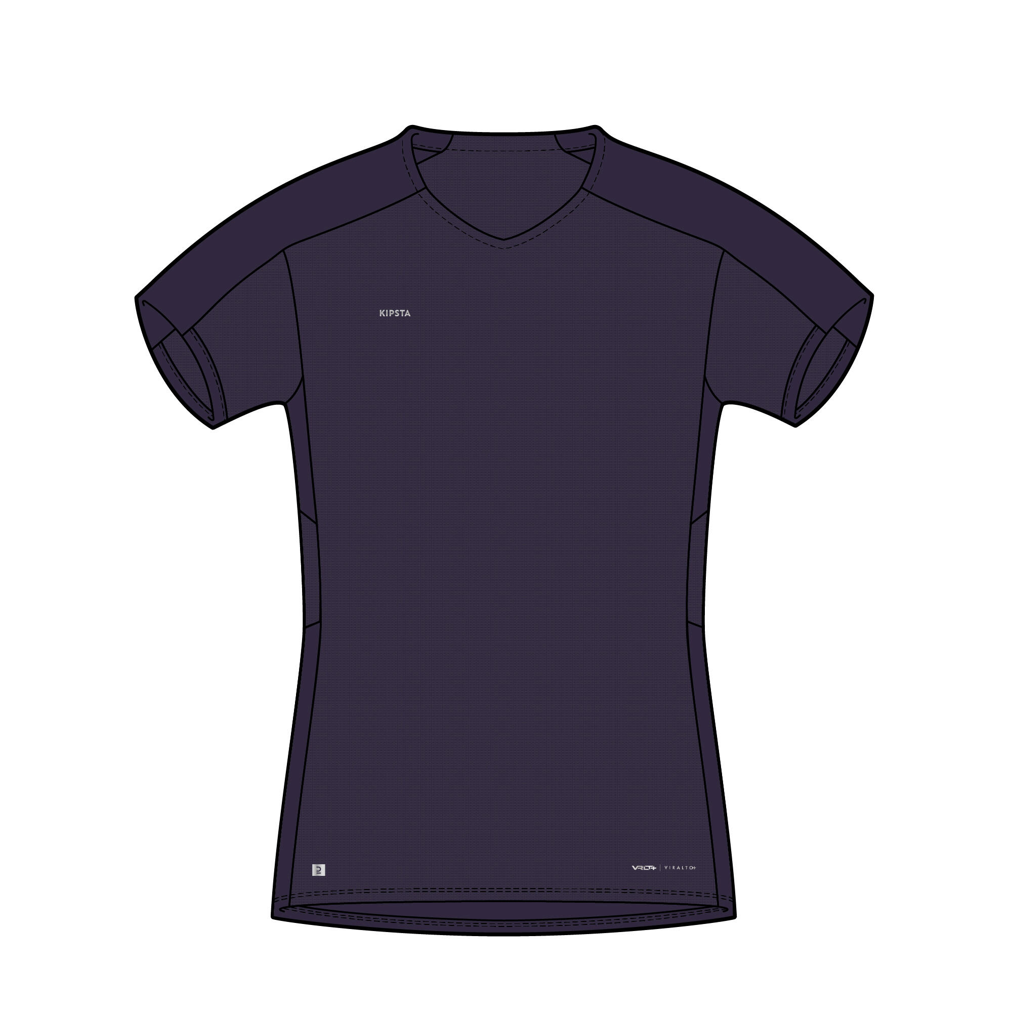 Women's Football Shirt Viralto - Plain Navy 2/10