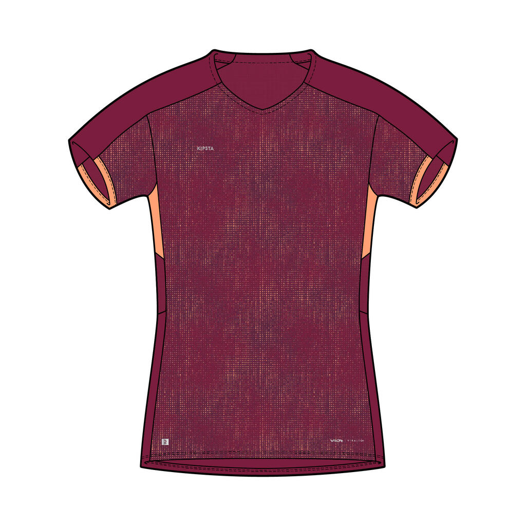 Moteriški futbolo marškinėliai „VRO+“, indigo