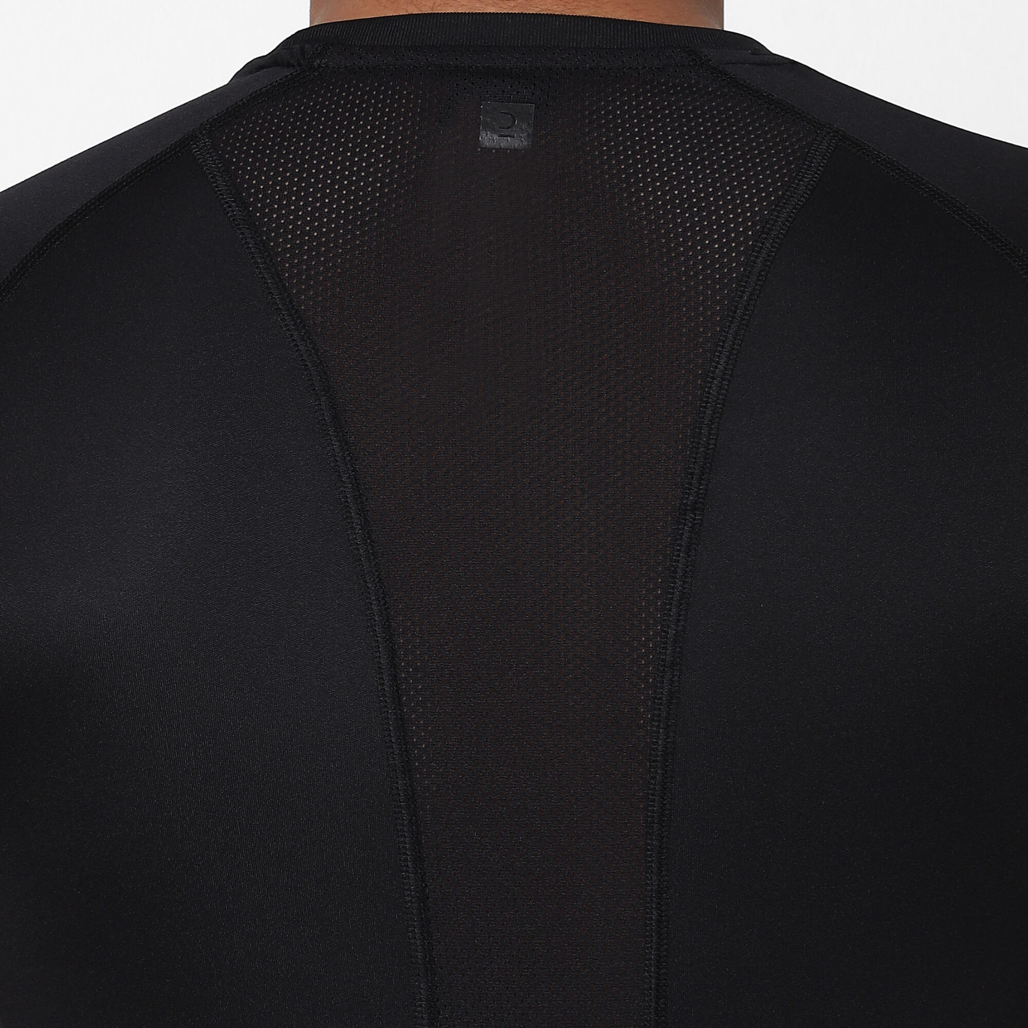 Men Recycled Polyester Gym T-Shirt - Black Print