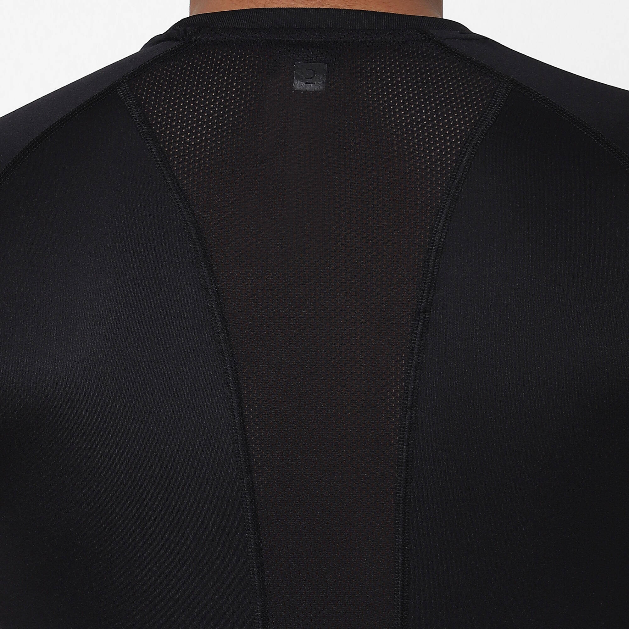 Men Recycled Polyester Gym T-Shirt - Black Print -  4