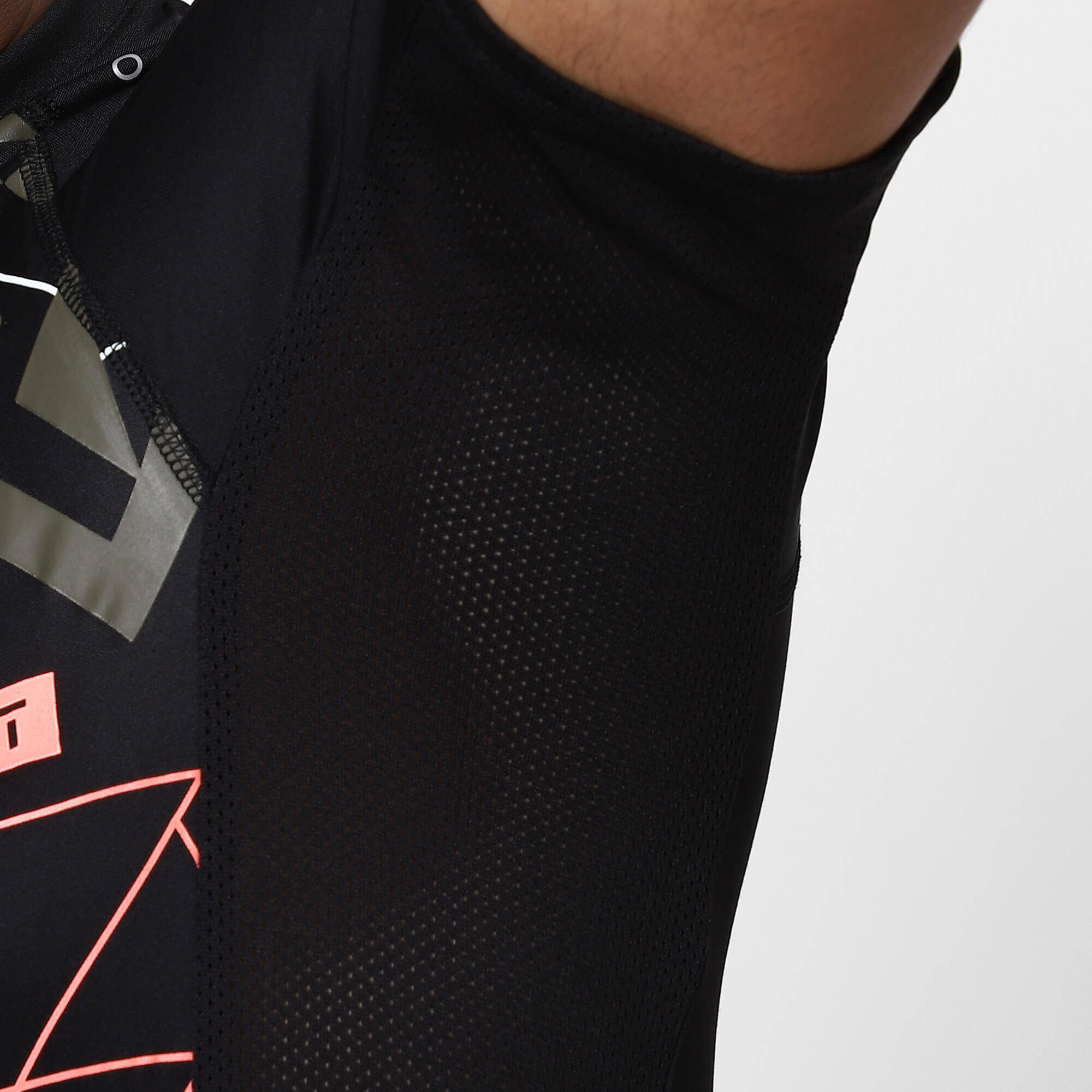 Men Recycled Polyester Gym T-Shirt - Black Print -  3