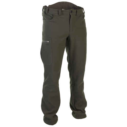 
      Jagdhose Fleece warm geräuscharm grün 100
  