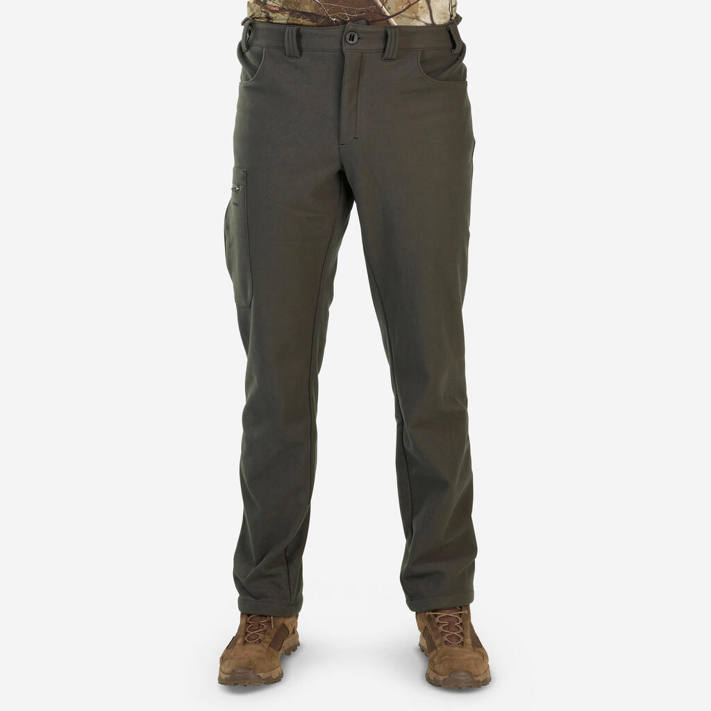 HUNTING WARM FLEECE TROUSERS 100 GREEN