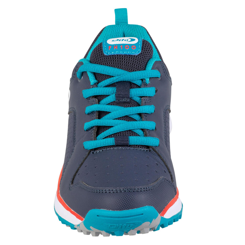 Kids' Low to Moderate-Intensity Field Hockey Shoes DT100 JR - Blue