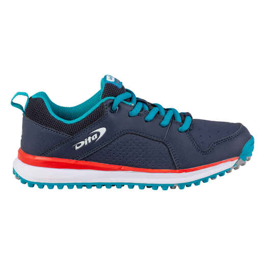 Kids' Low to Moderate-Intensity Field Hockey Shoes DT100 JR - Blue