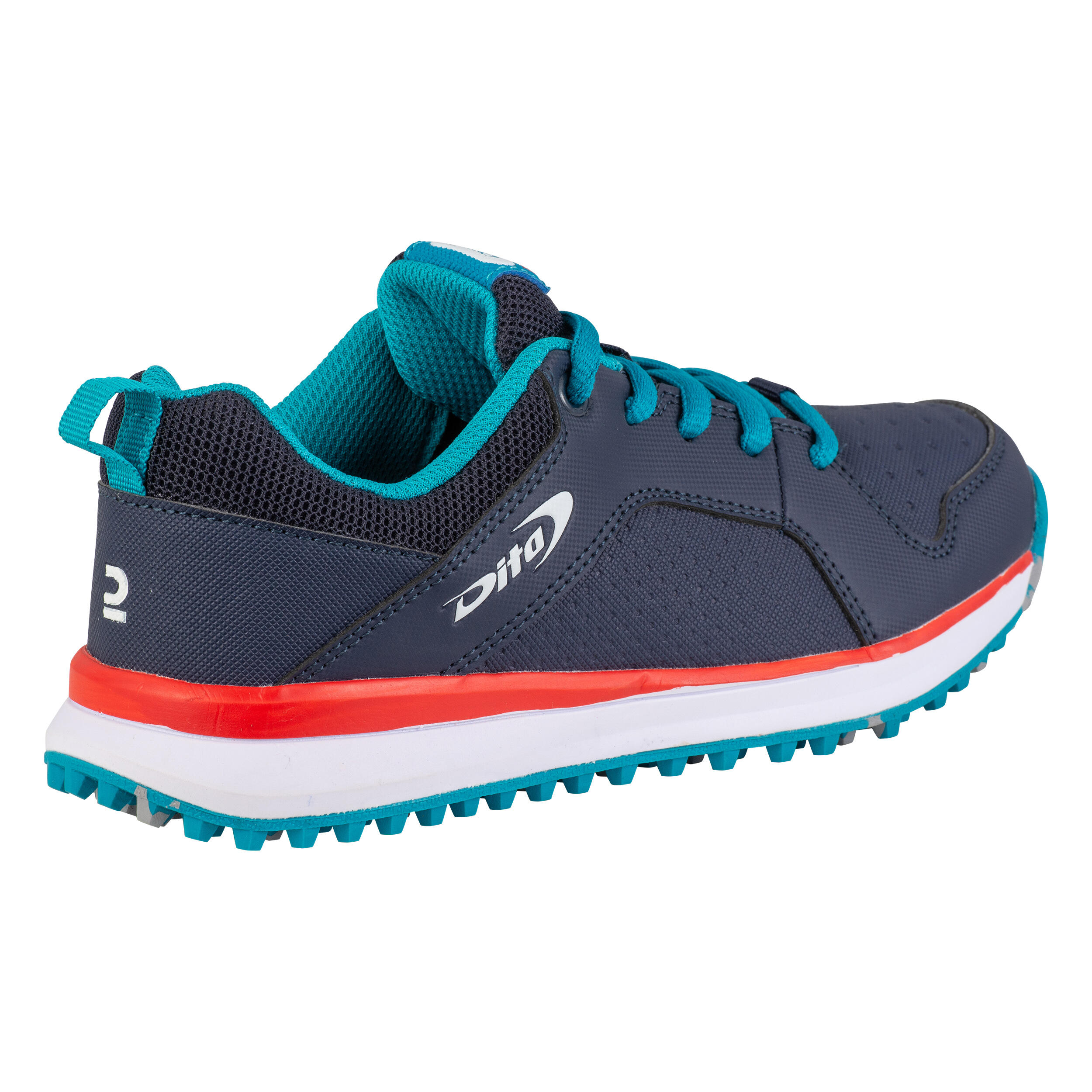 Kids' Low to Moderate-Intensity Field Hockey Shoes DT100 JR - Blue 2/7