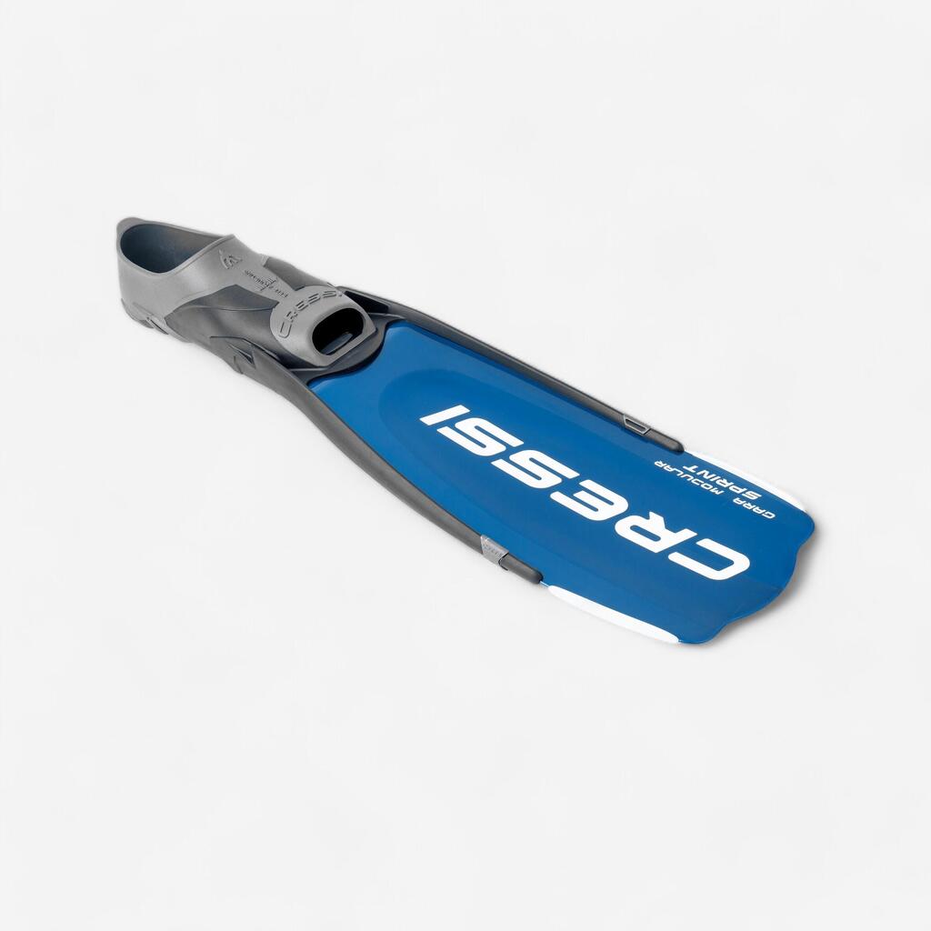 Freediving Fins CRESSI - GARA MODULAR SPRINT BLUE NERY