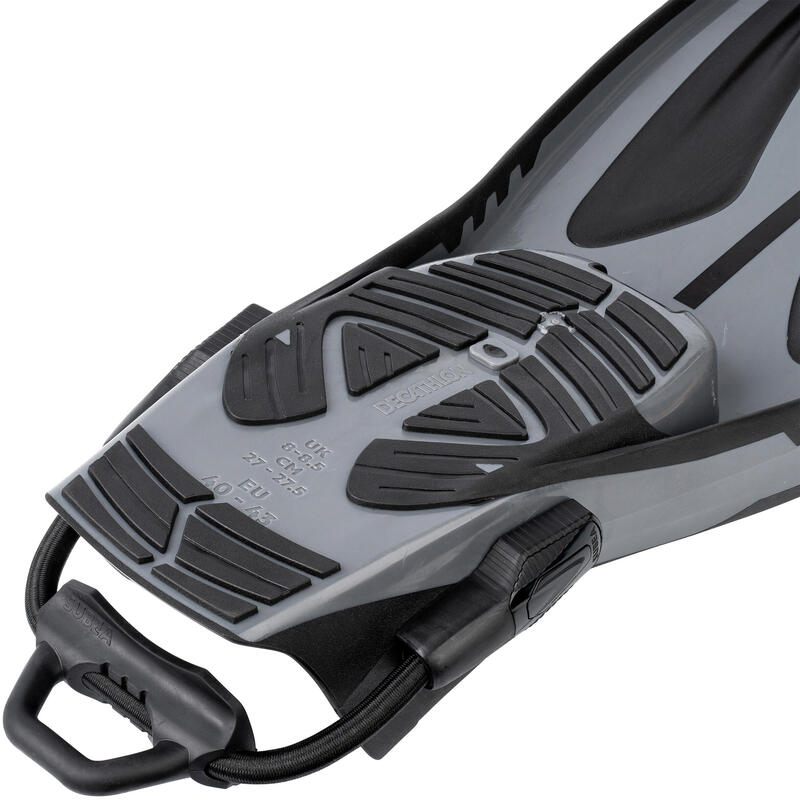 Barbatanas mergulho ajustáveis - OH 500 Power Cinzento