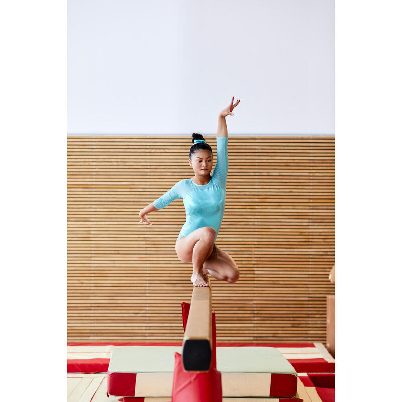 Gymnastikanzug Turnanzug Mädchen türkis