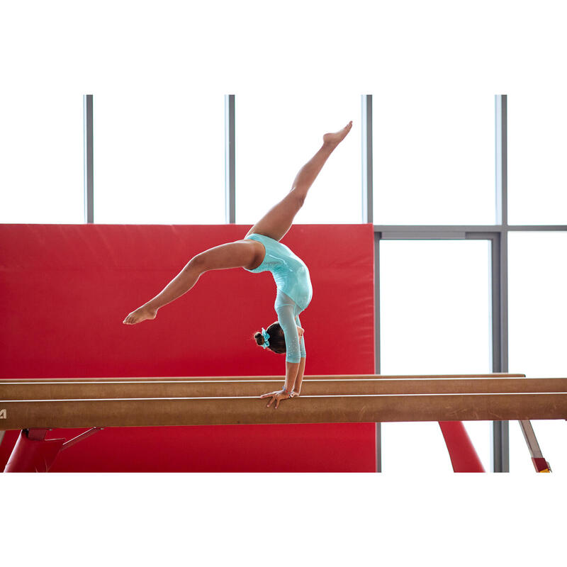 Dívčí gymnastický dres tyrkysový