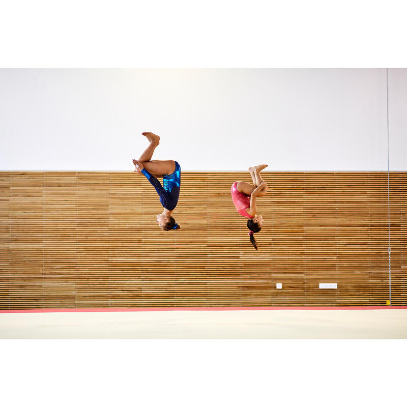 Body Gimnastică Artistică 900 Roz-Portocaliu Fete