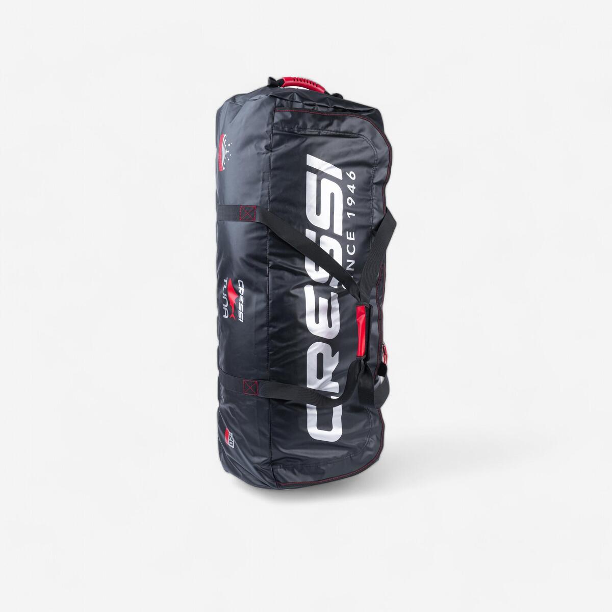 Sac plongée à roulettes 120L CRESSI  - TUNA noir
