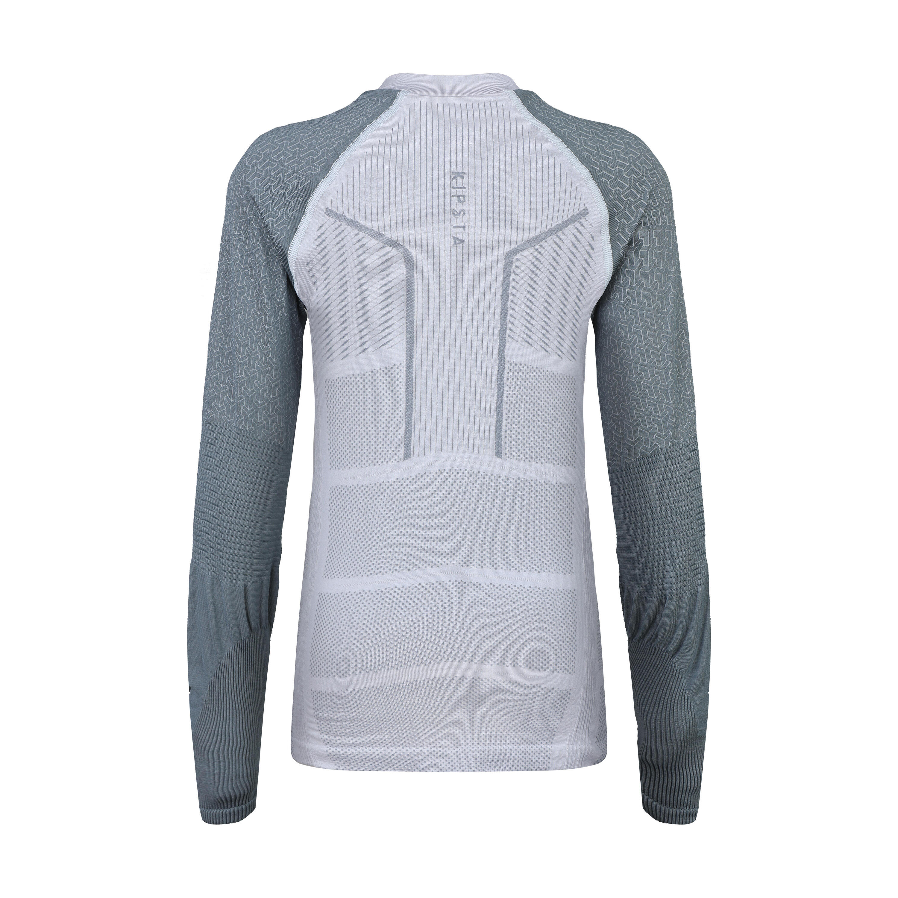 Kids' Long-Sleeved Football Base Layer Top Keepdry 500 - Grey 4/6