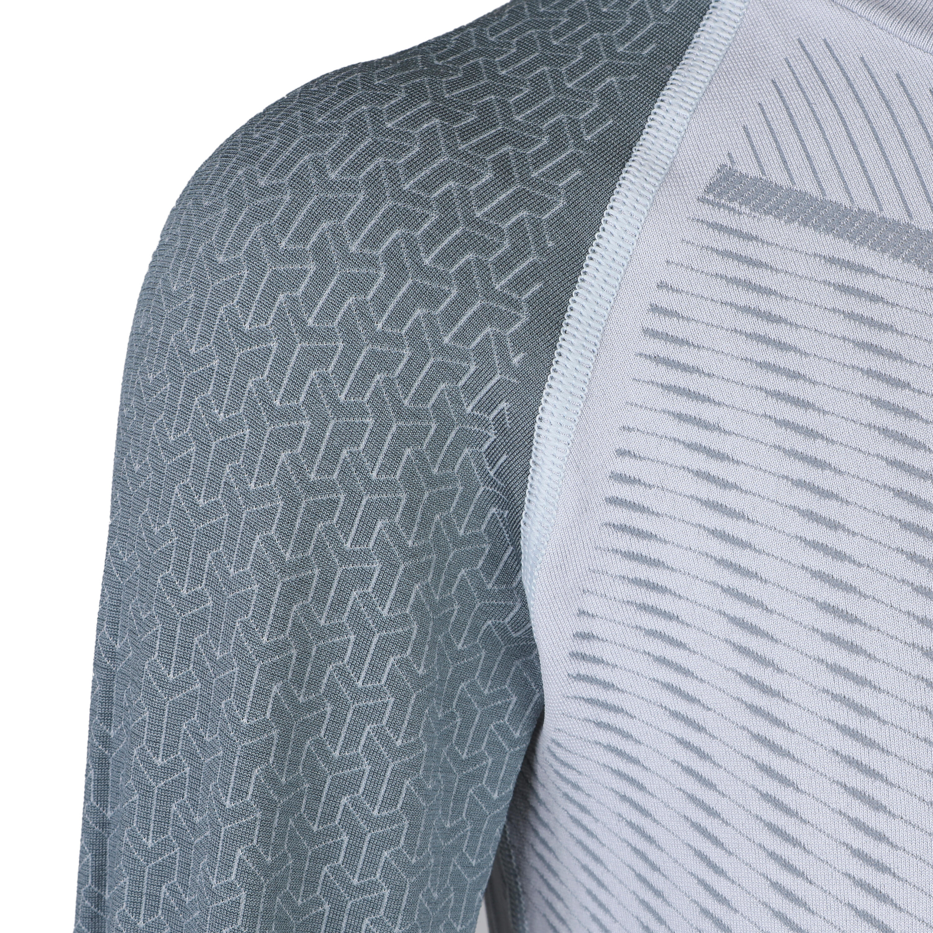 Kids' Long-Sleeved Football Base Layer Top Keepdry 500 - Grey 5/6