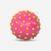 Petit Ballon d&#039;Eveil Aquatique Rose Et Picots Jaunes