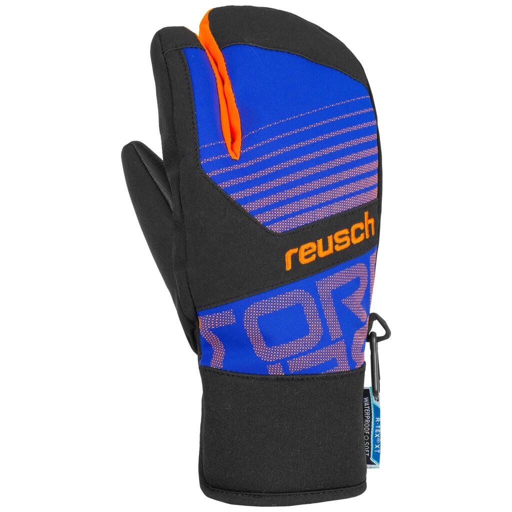 SKIHANDSCHUHE 3 FINGER LOBSTER TORBENIUS REUSCH KINDER SCHWARZ/BLAU 