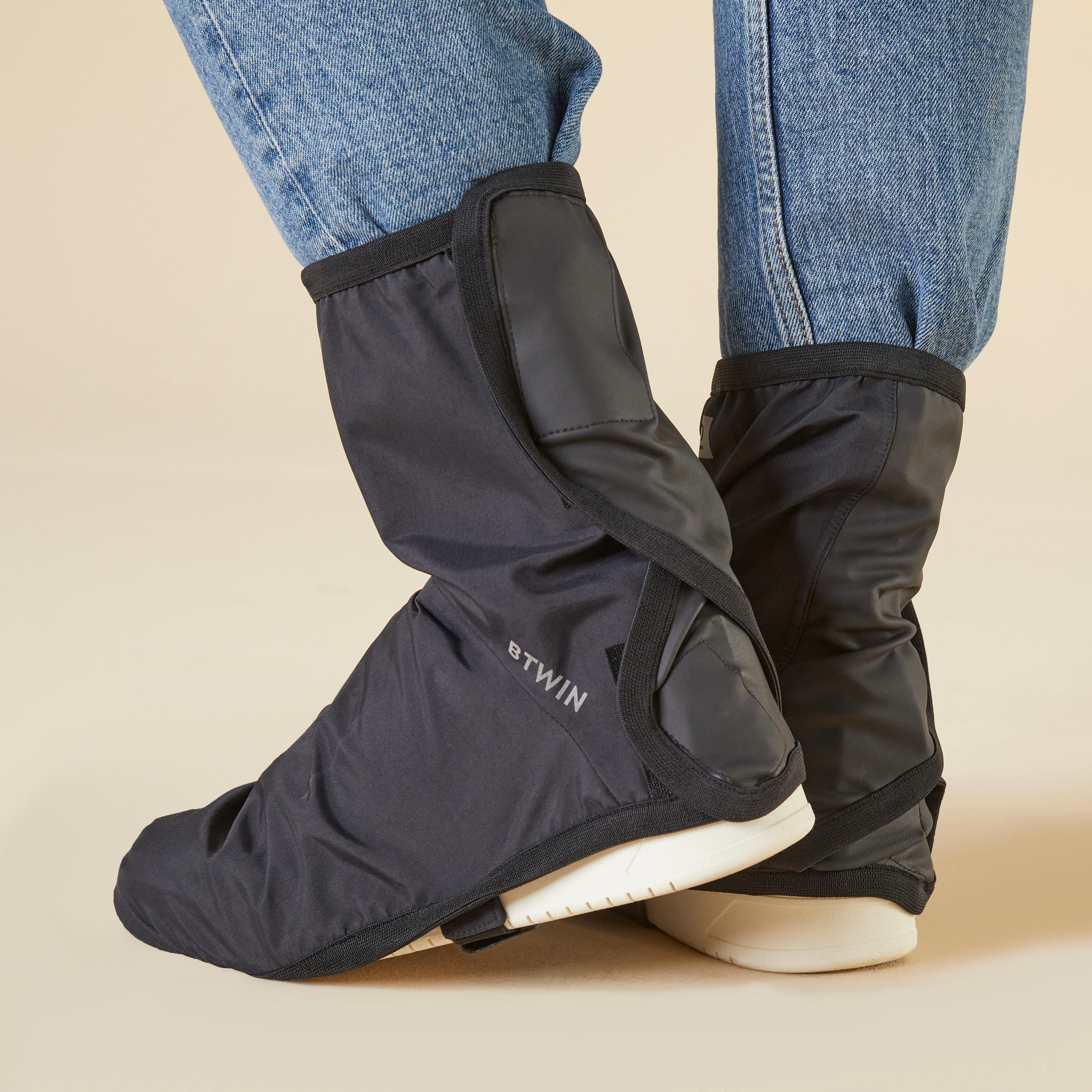 Cycling overshoes decathlon sale