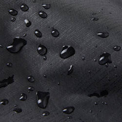 Waterproof built-in overshoes cycling rain overtrousers, black