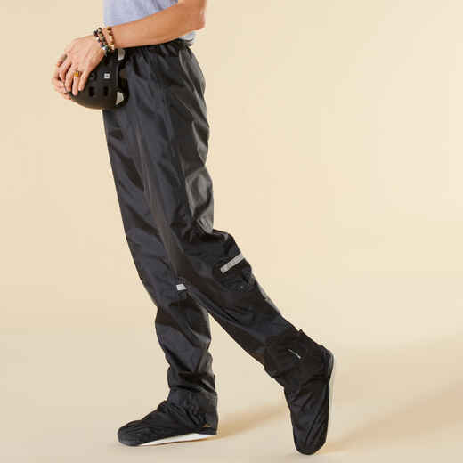 
      100 City Cycling Rain Overtrousers - Black
  