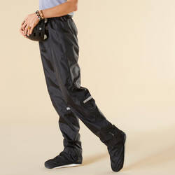 500 City Cycling Rain Overtrousers - Black