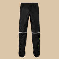 100 City Cycling Rain Overtrousers - Black