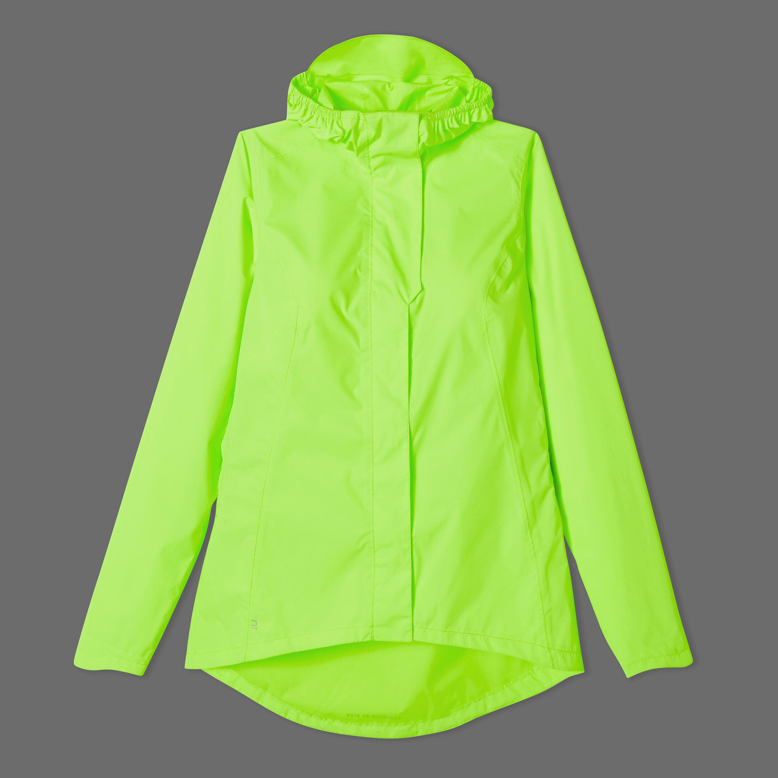 Women's Cycling Rain Jacket - 120 Yellow - BTWIN